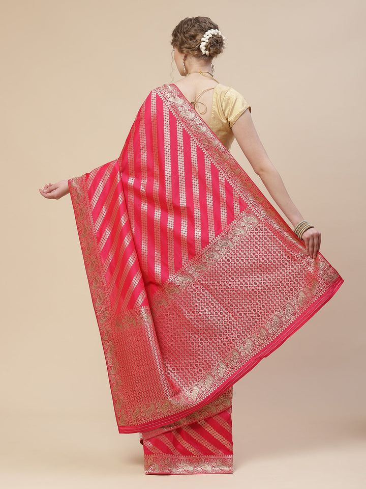 Stone Jaal Banarasi Woven Saree