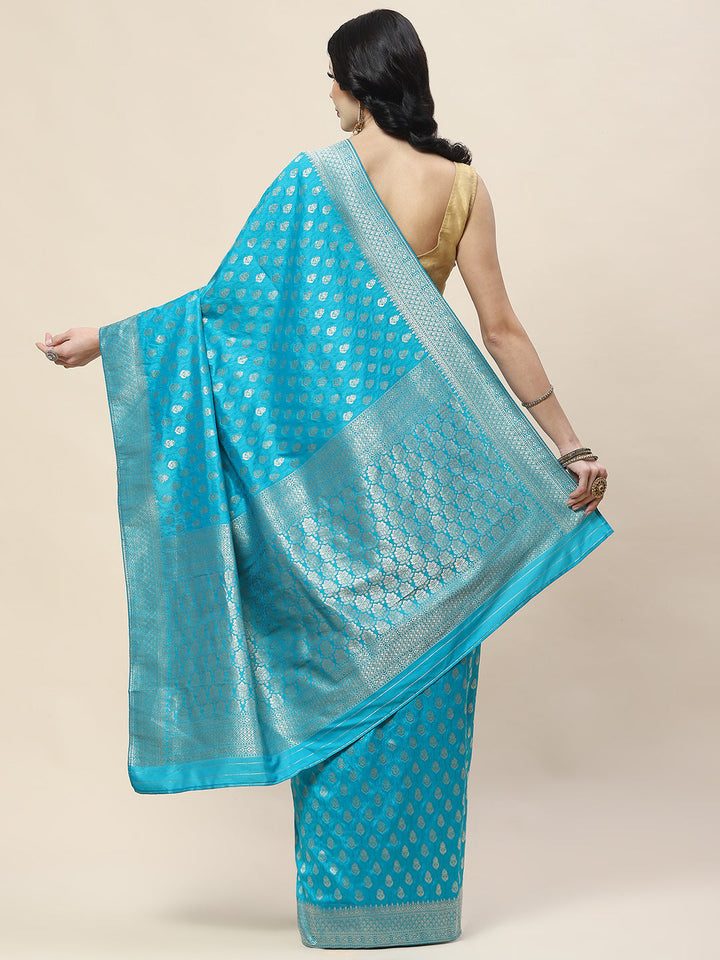 Zari Booti Woven Art Silk Banarsi Saree