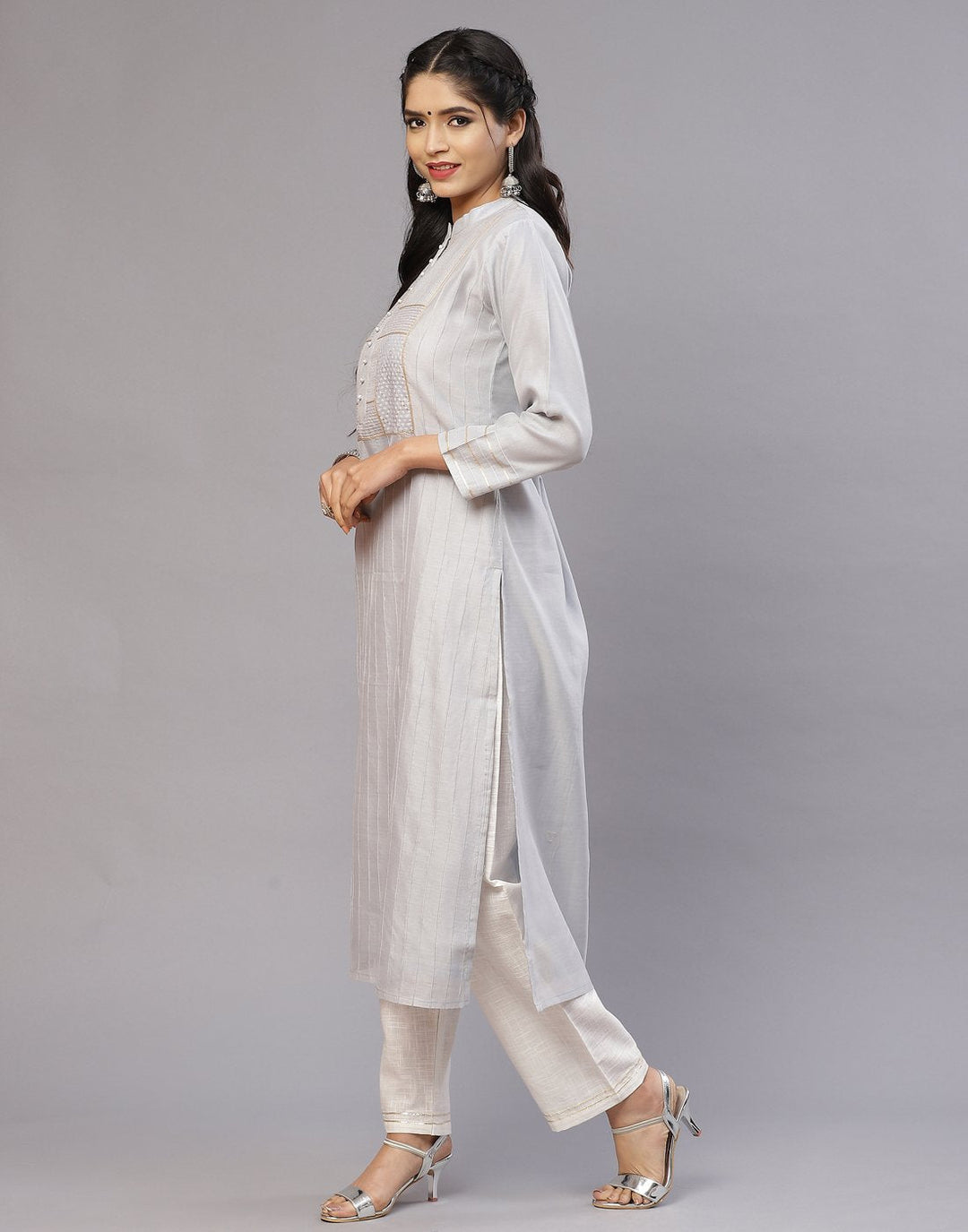 Aumre Chanderi Kurta