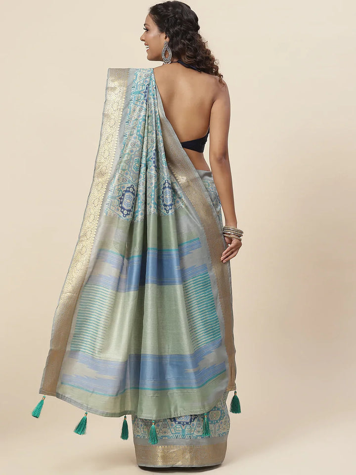 Digital Printed Handloom Saree