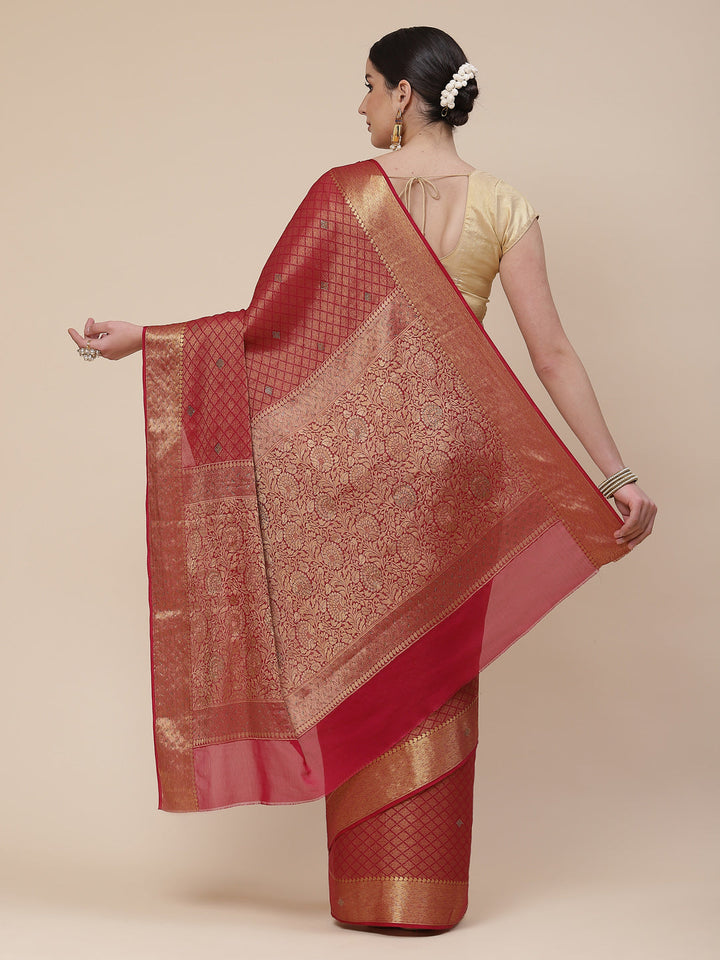 Stone Work Georgette Plain Saree
