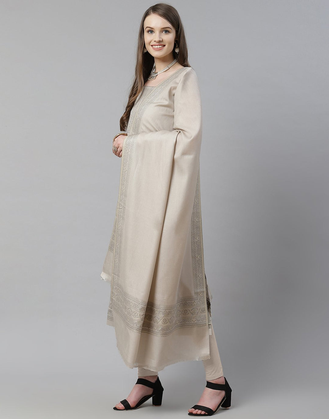 Cotton Embroidered Suit Piece