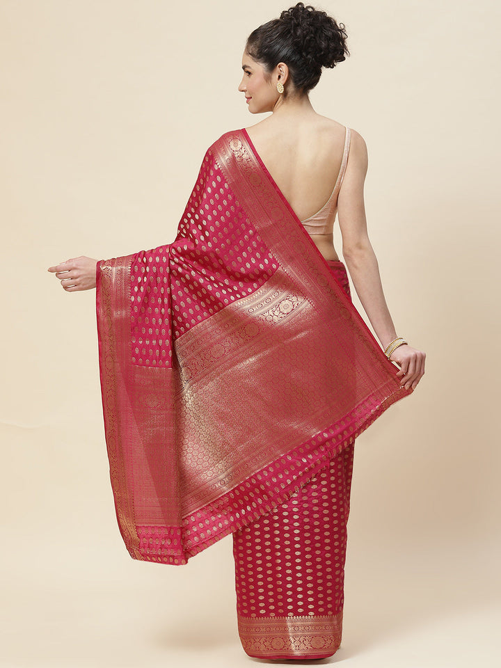 Zari Booti Handloom Woven Saree