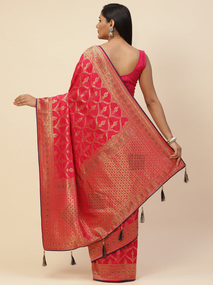 Resham Jaal Embroidered Banarasi Saree
