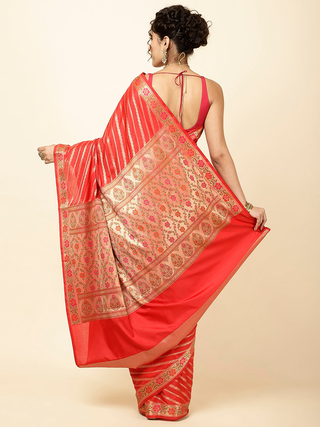Zari Jaal Woven Cotton Saree