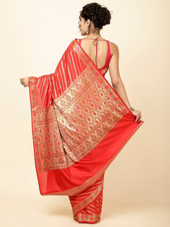 Zari Jaal Woven Cotton Saree