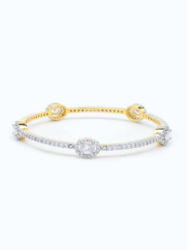 Golden And Diamond AD Bangles Set