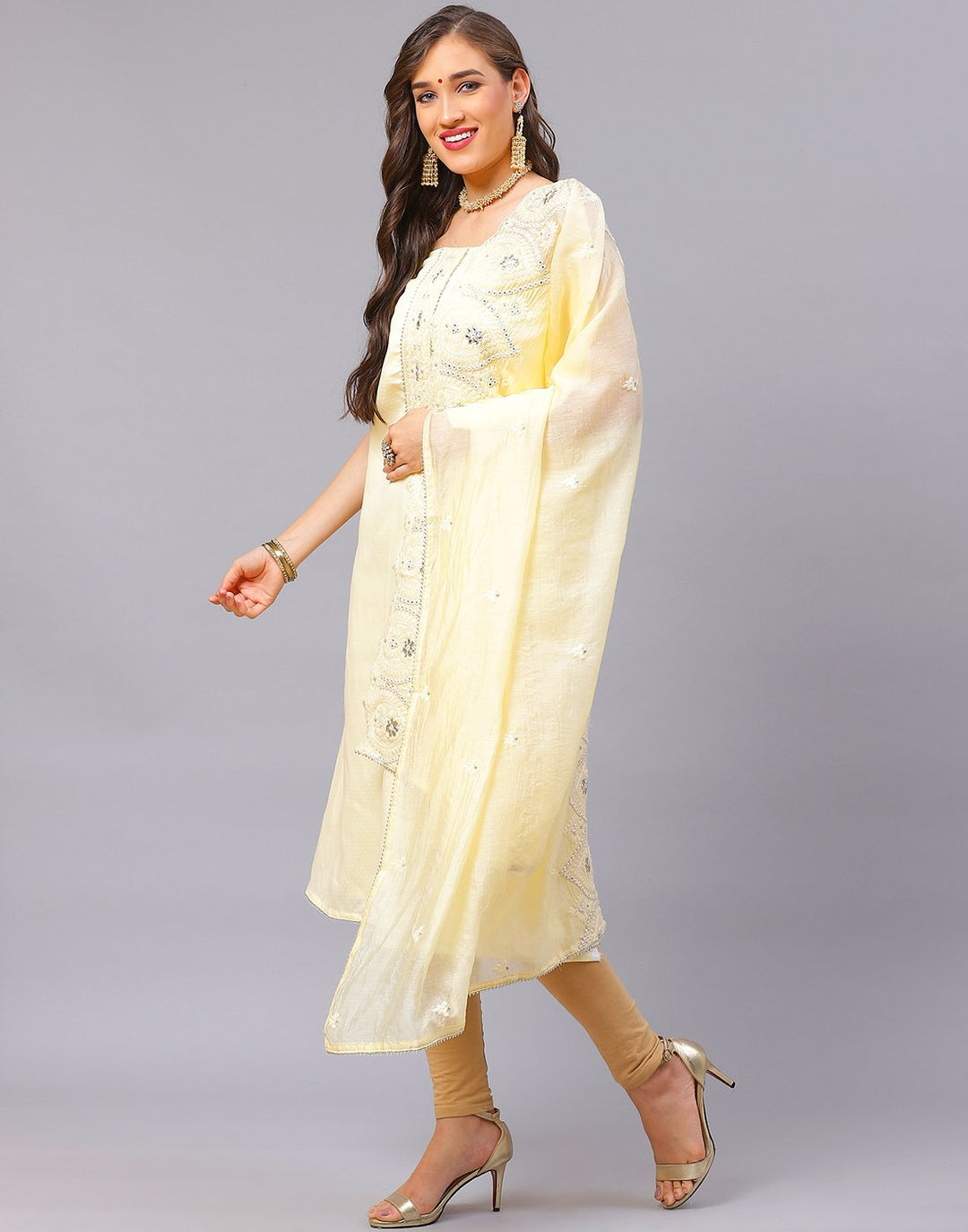 Cotton Embroidered Suit Piece
