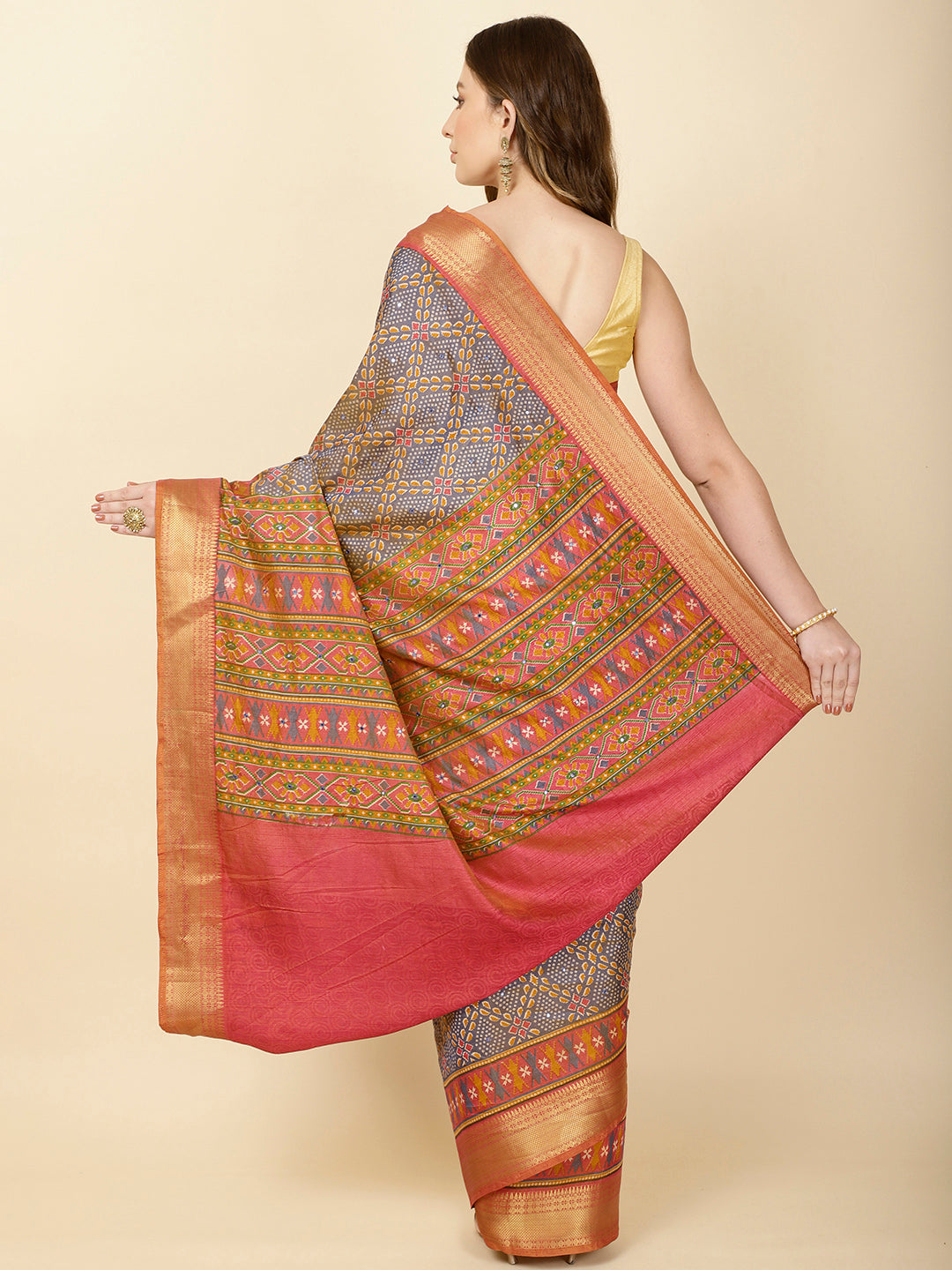 Patola Print Handloom Saree
