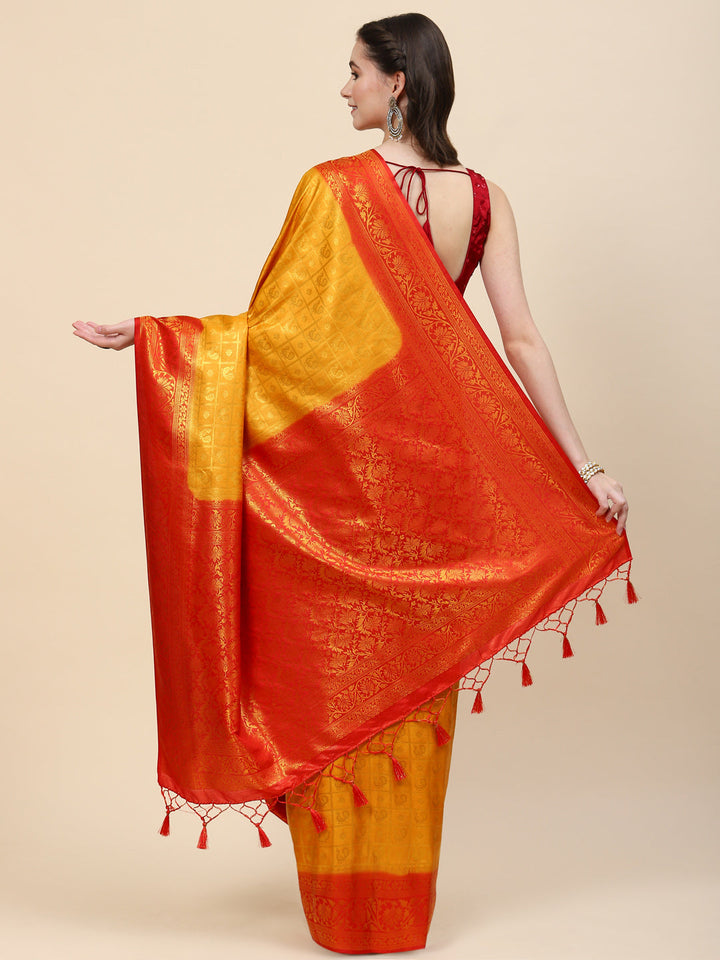 Zari Jaal Handloom Woven Saree