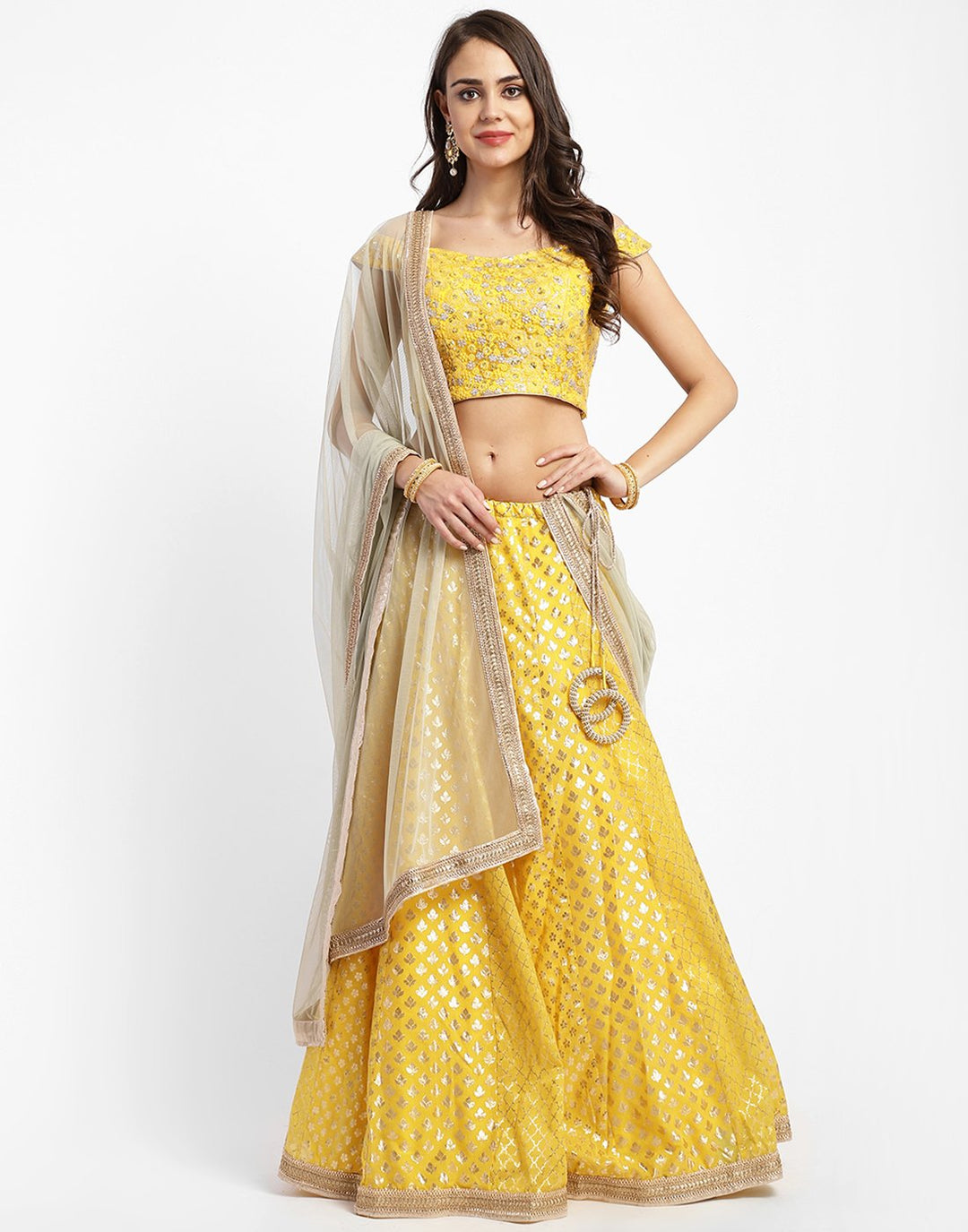 MBZ Meena Bazaar-Pink Cotton Chanderi Laacha