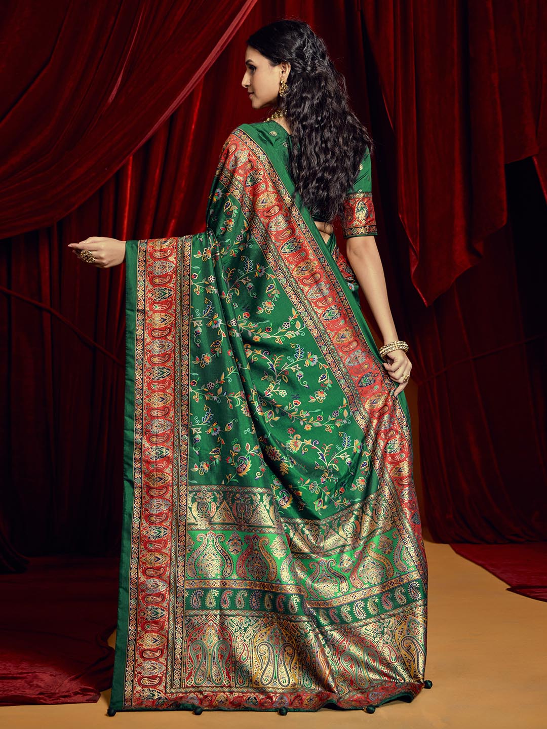 Digital Printed Art Crepe Saree