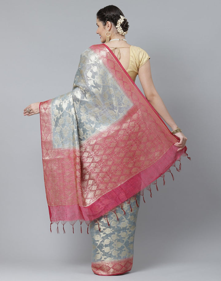 Cotton Linen Saree