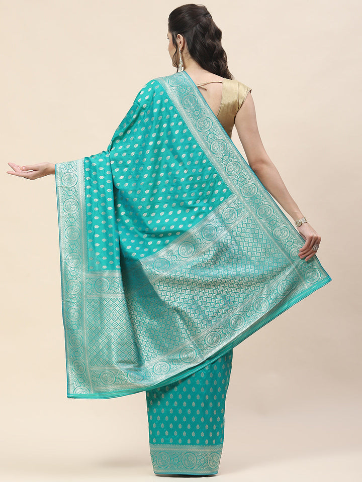 Zari Booti Woven Art Silk Banarsi Saree