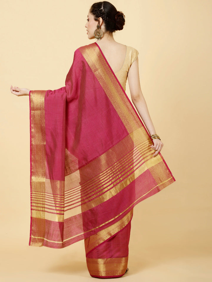 Zari Jaal Woven Handloom Saree
