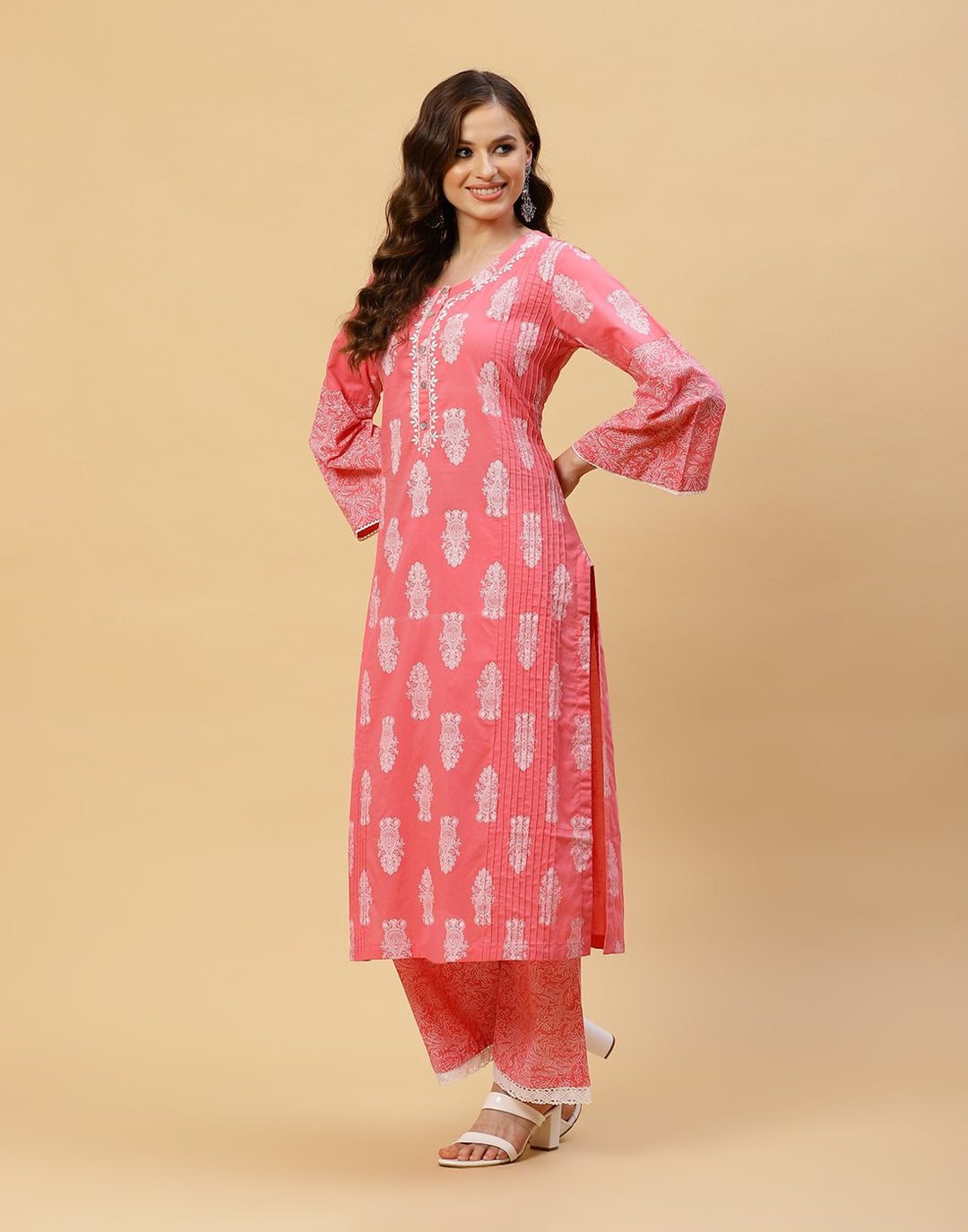 Printed Cotton Kurti With Pant
