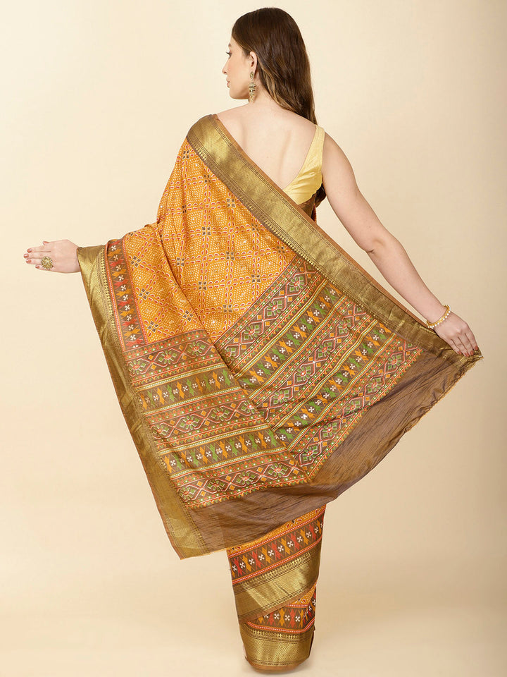 Patola Print Handloom Saree