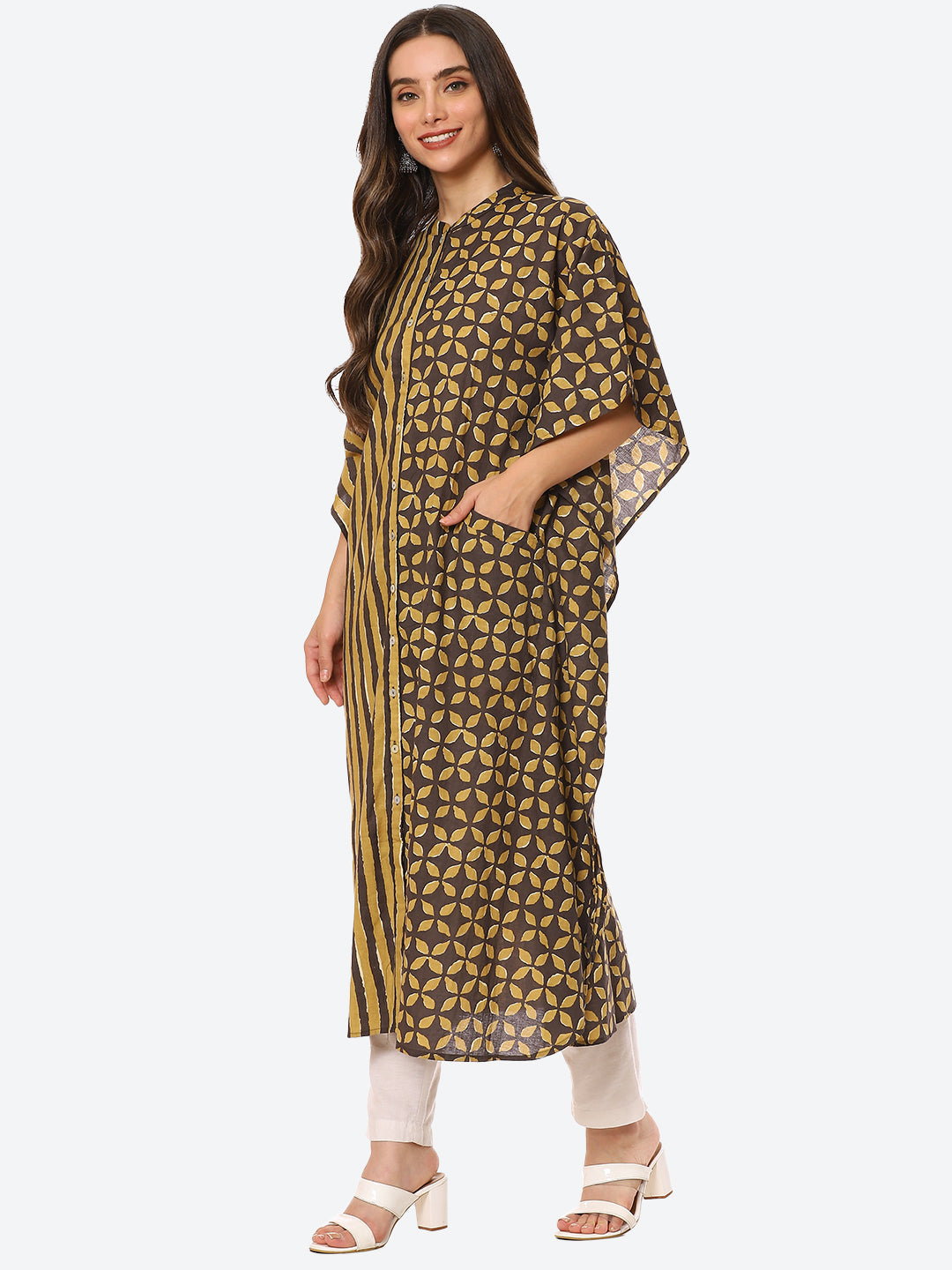 Printed Cotton Kaftan Kurta