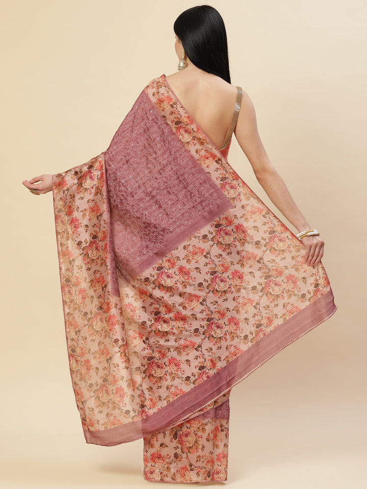 Digital Printed Handloom Saree