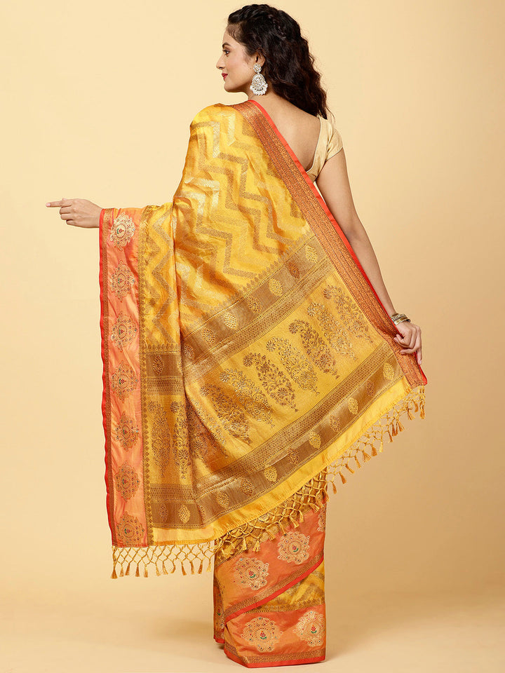 Zari Woven Cotton Saree