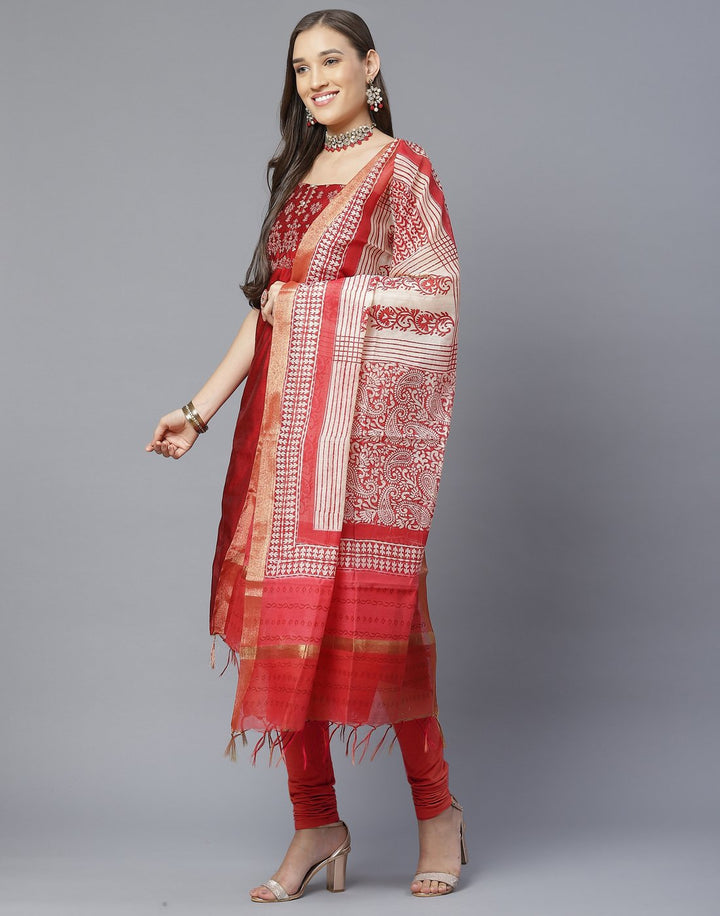 Chanderi Suit Set