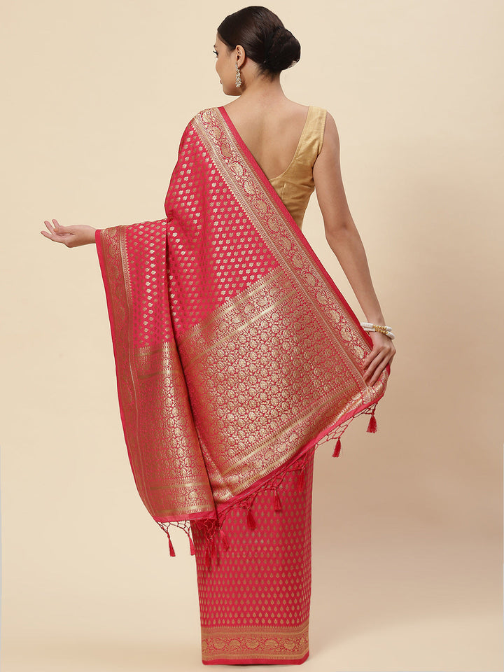Zari Booti Handloom Woven Saree