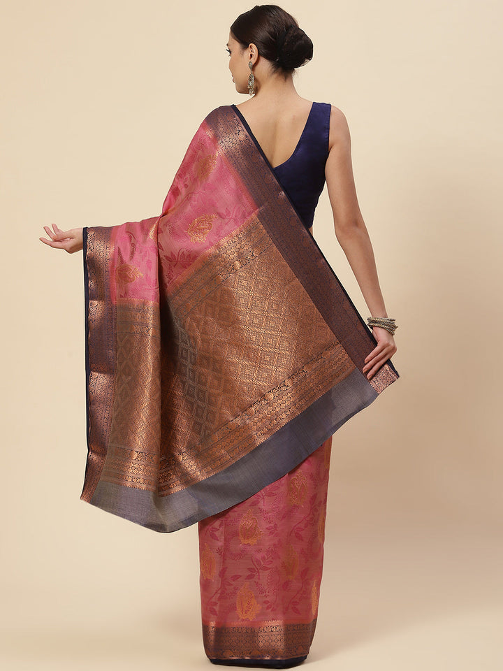 Zari Booti Handloom Woven Saree