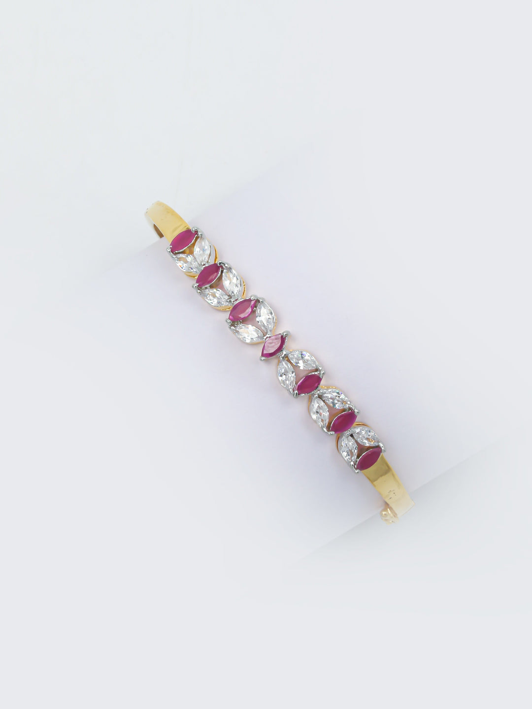 Golden Pink Stone Bracelet