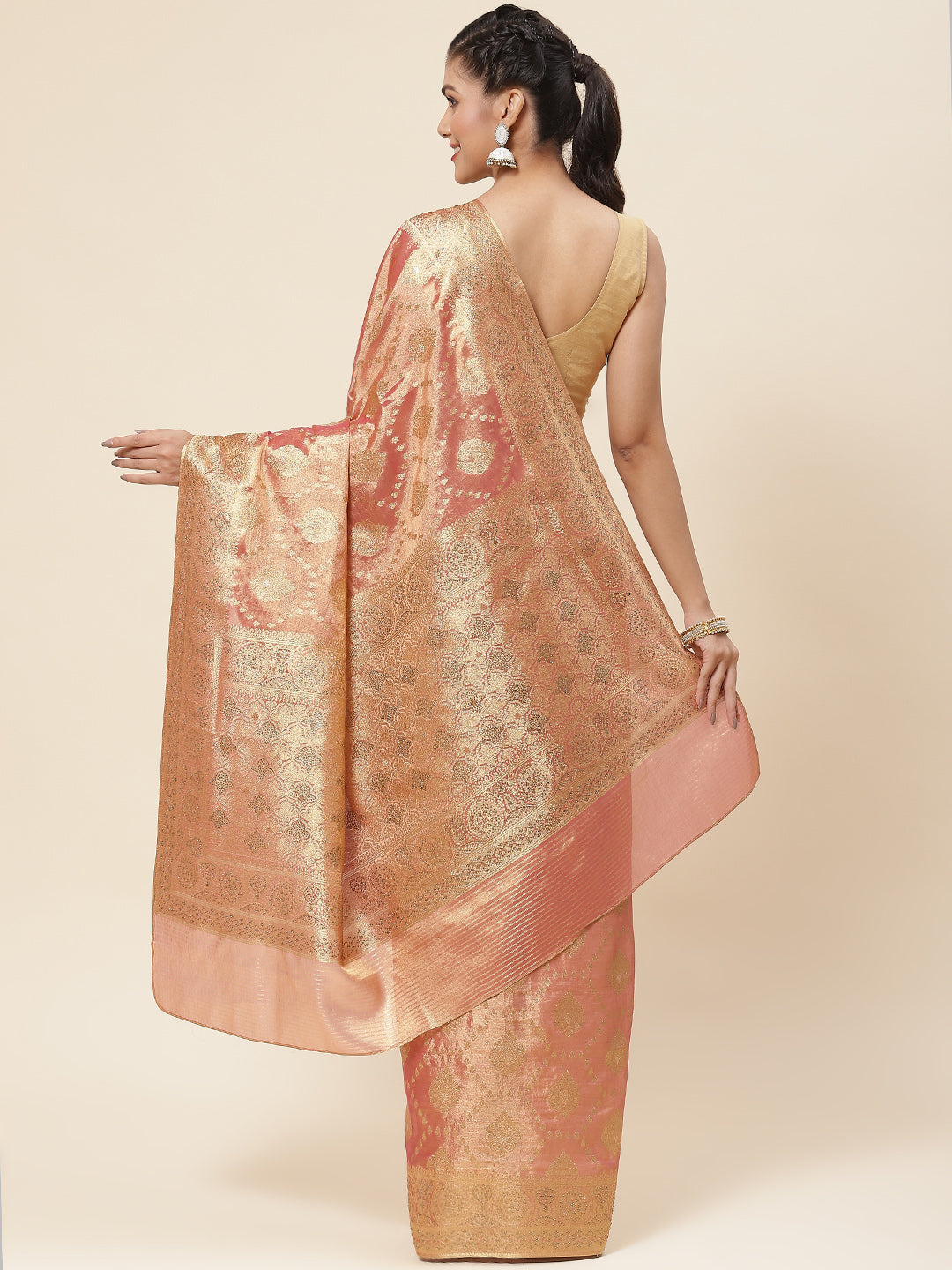 Zari Booti Woven Banarasi Saree