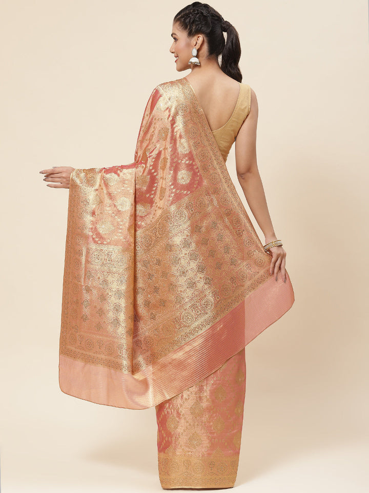 Zari Booti Woven Banarasi Saree