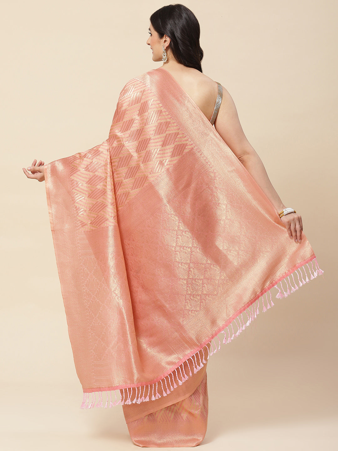 Zari Jaal Woven Cotton Saree