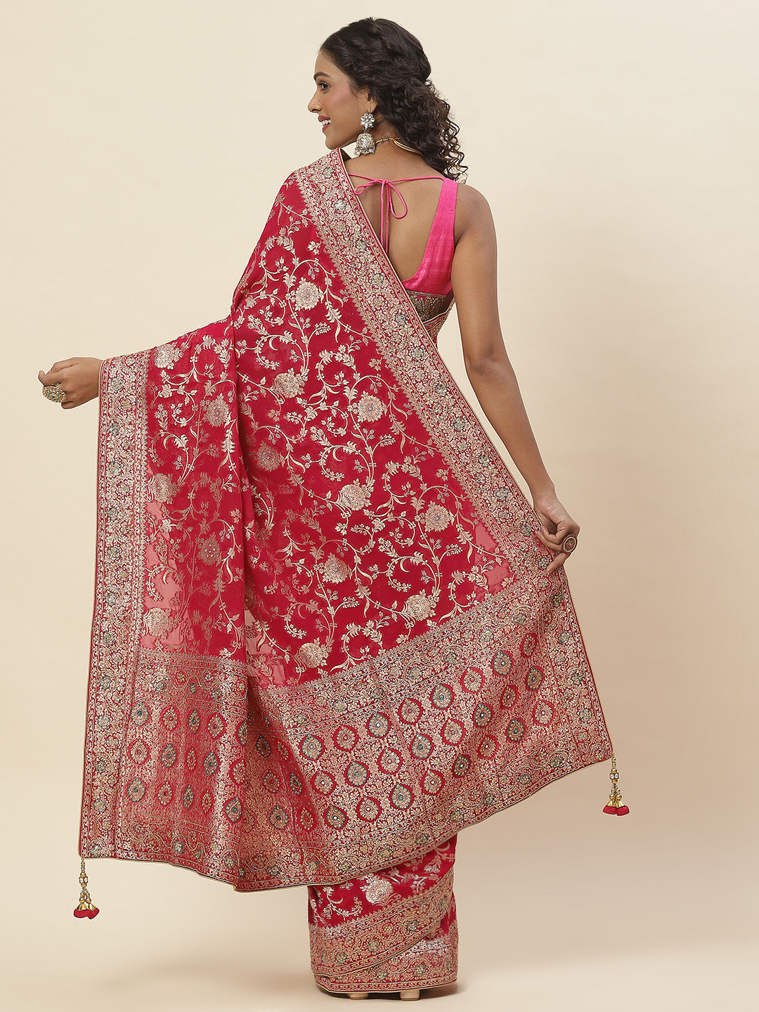 Embroidered Banarsi Saree