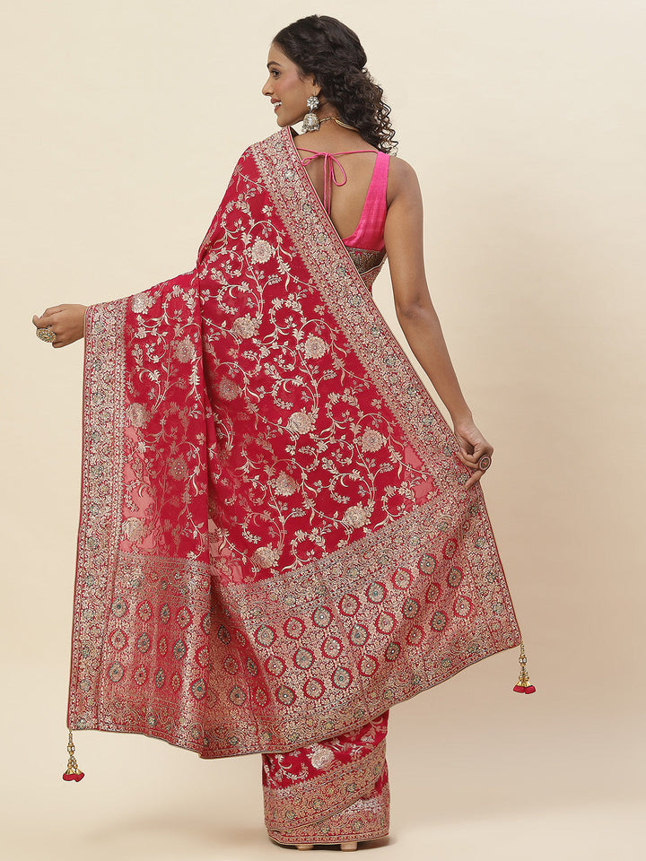 Embroidered Banarsi Saree