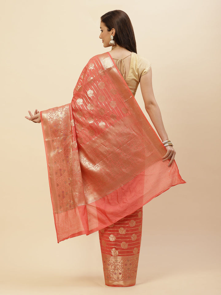 Zari Jaal Cotton Woven Saree