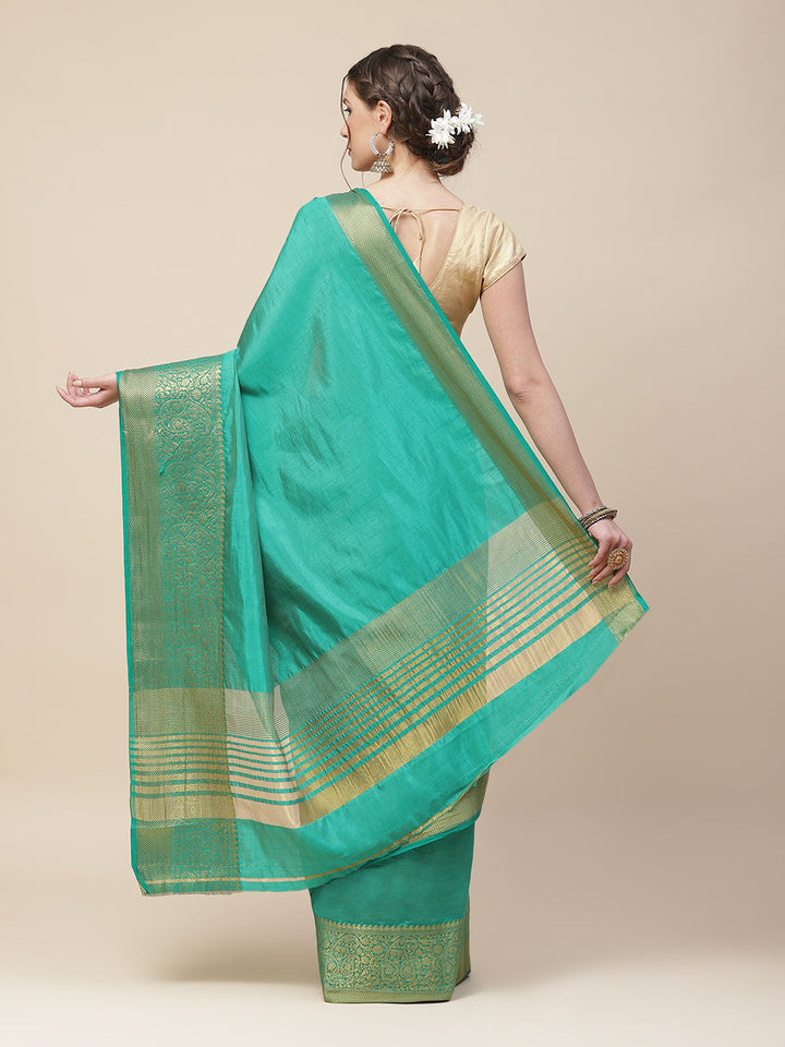 Zari Border Woven Art Handloom Saree