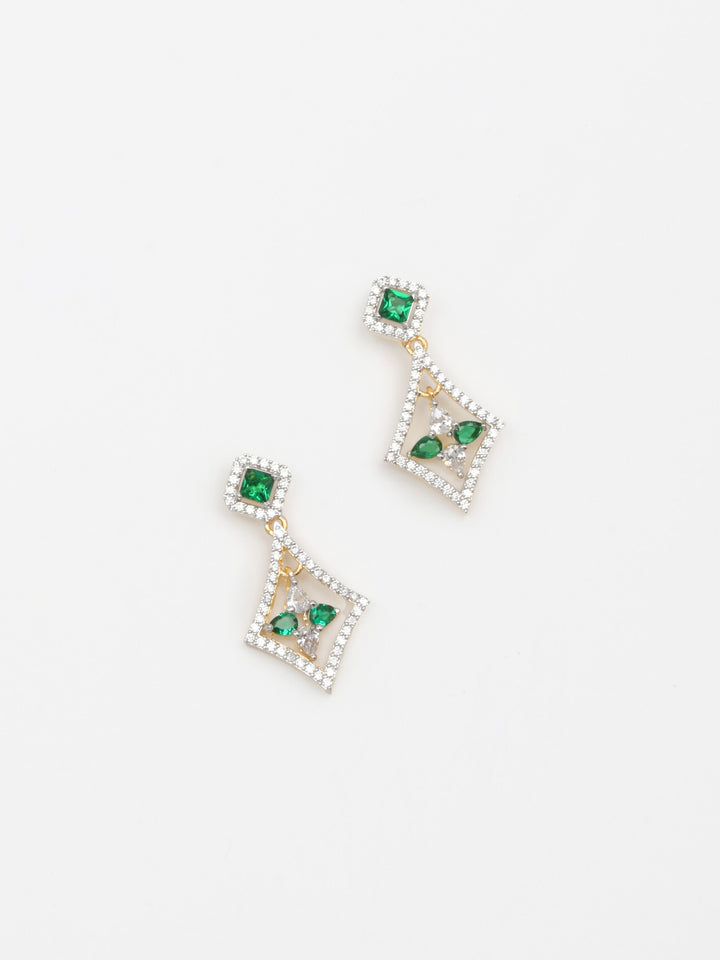 White Stones Drop &amp; Danglers Earrings