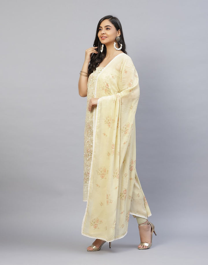 Embroidered Art Georgette Suit Piece