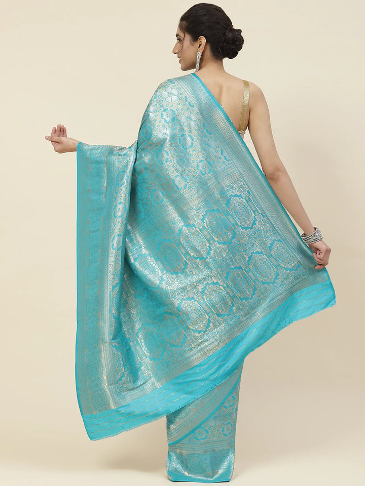 Zari Jaal Handloom Woven Saree
