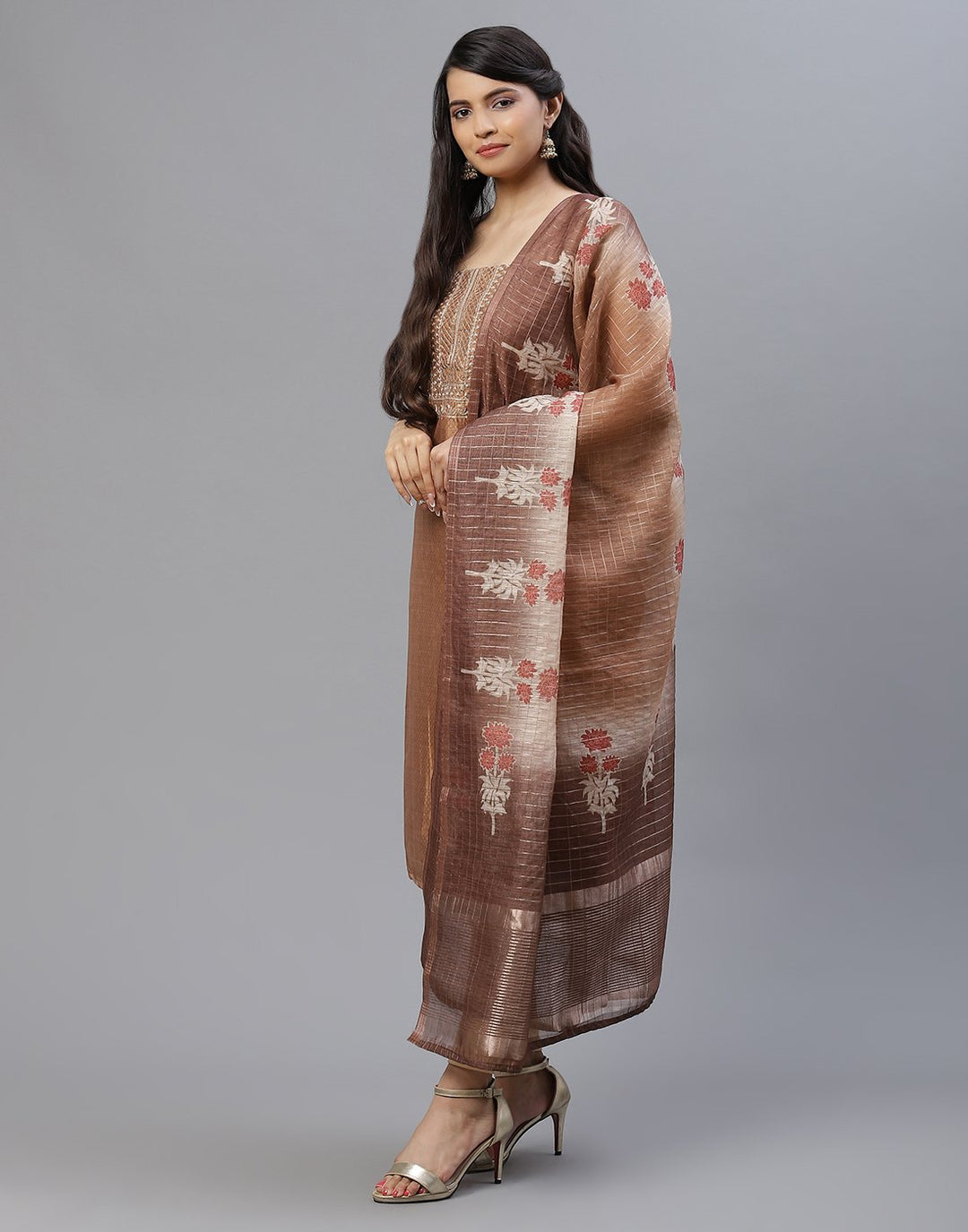 Cotton Printed Embroidered Suit piece