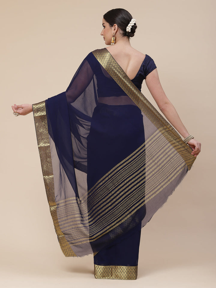 Chiffon Plain Saree