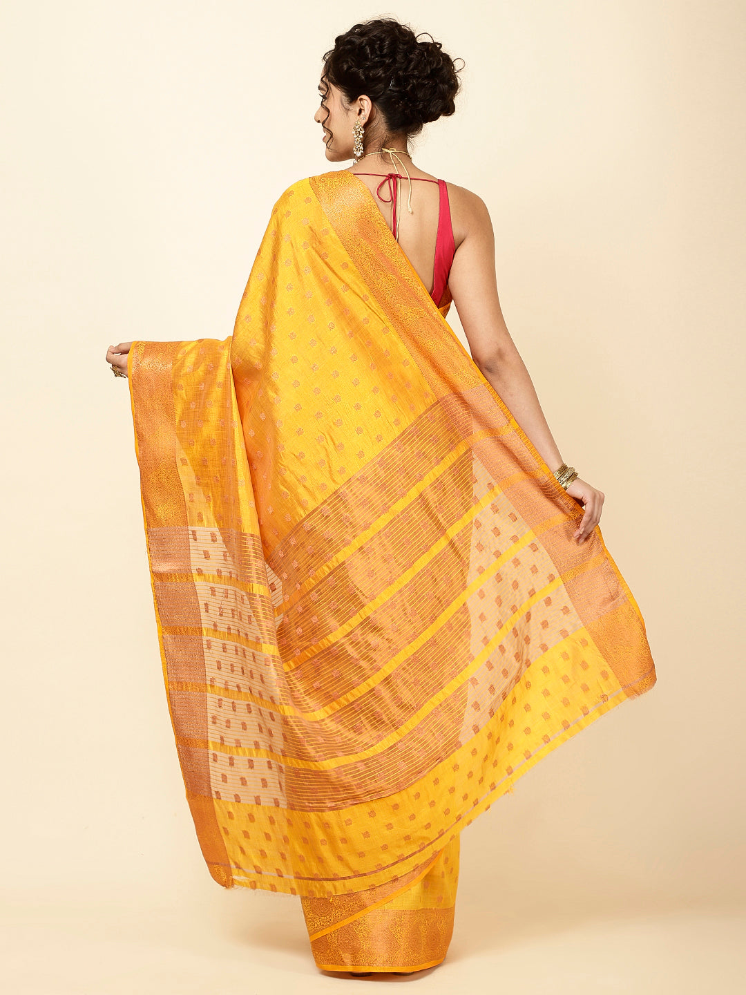 Zari Border Woven Handloom Saree
