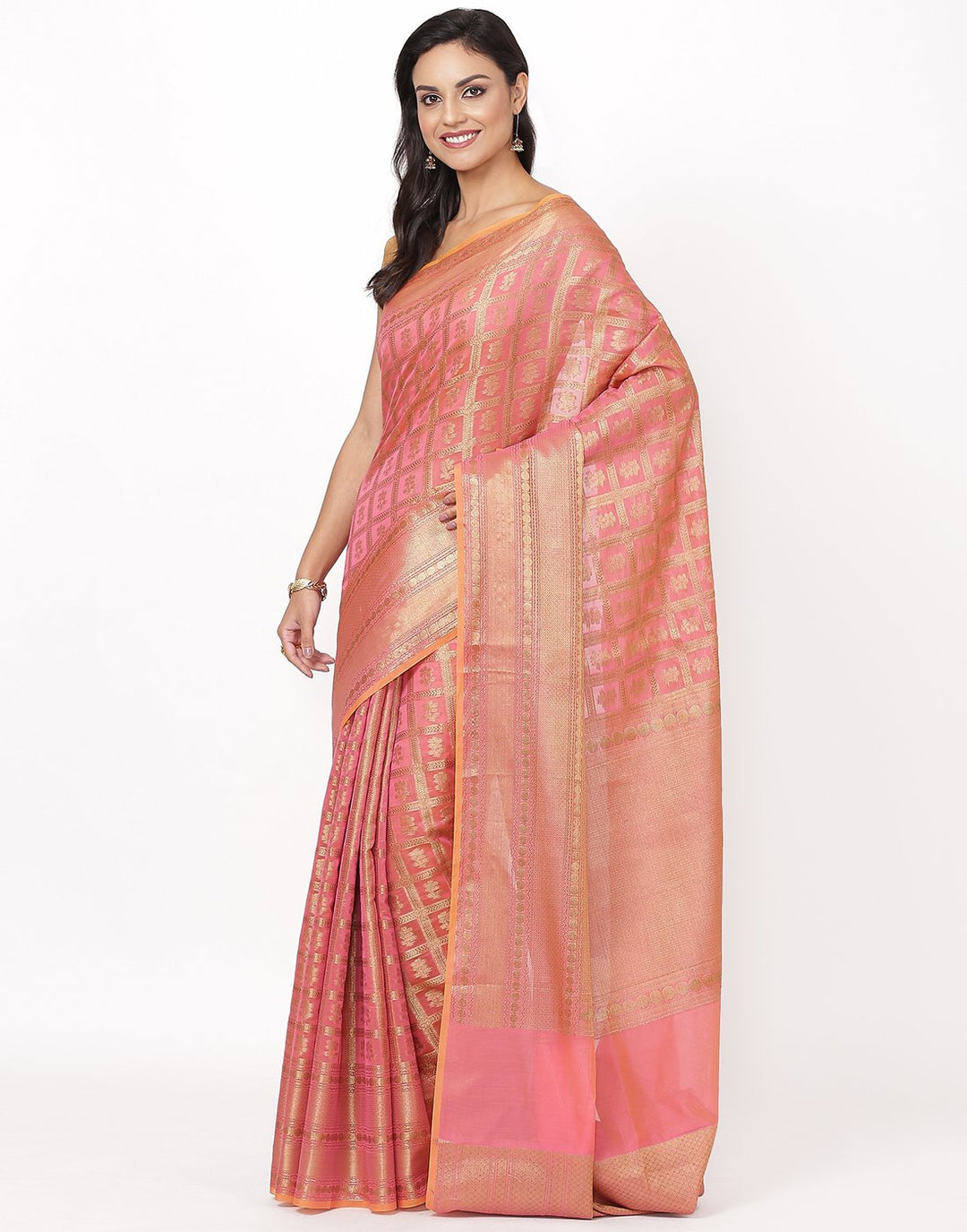 MBZ Meena Bazaar-Cotton Woven Saree
