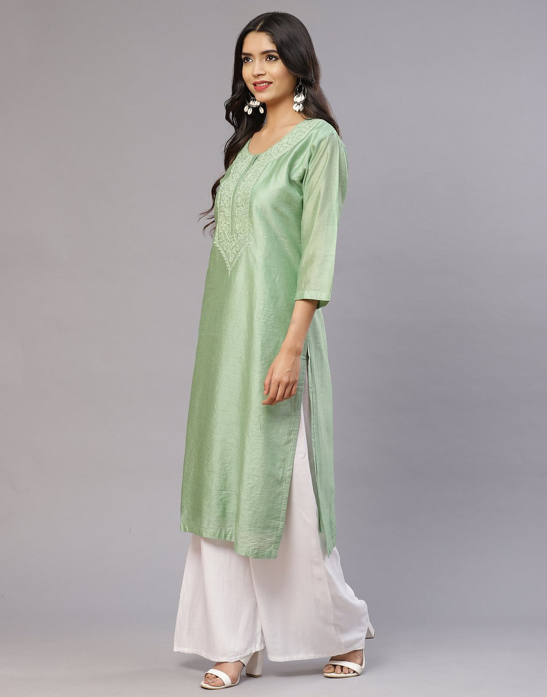 Cotton Chanderi Kurti