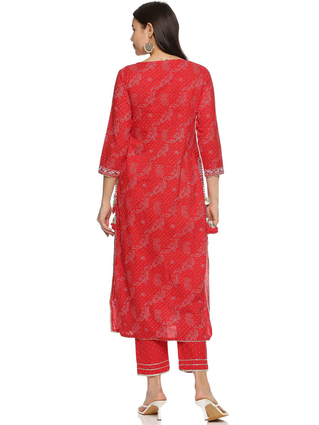 Printed Cotton Kurta With Pants