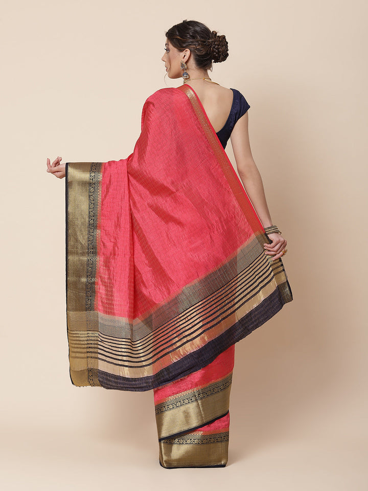 Zari Border Art Handloom Woven Saree
