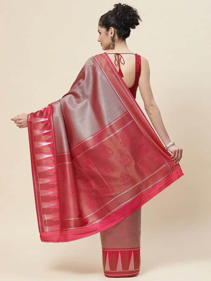 Zari Jaal Handloom Woven Saree