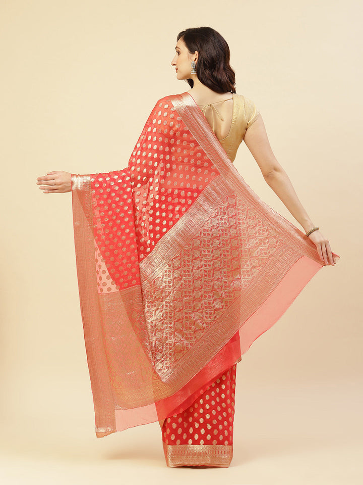 Art Chiffon Zari Work Saree