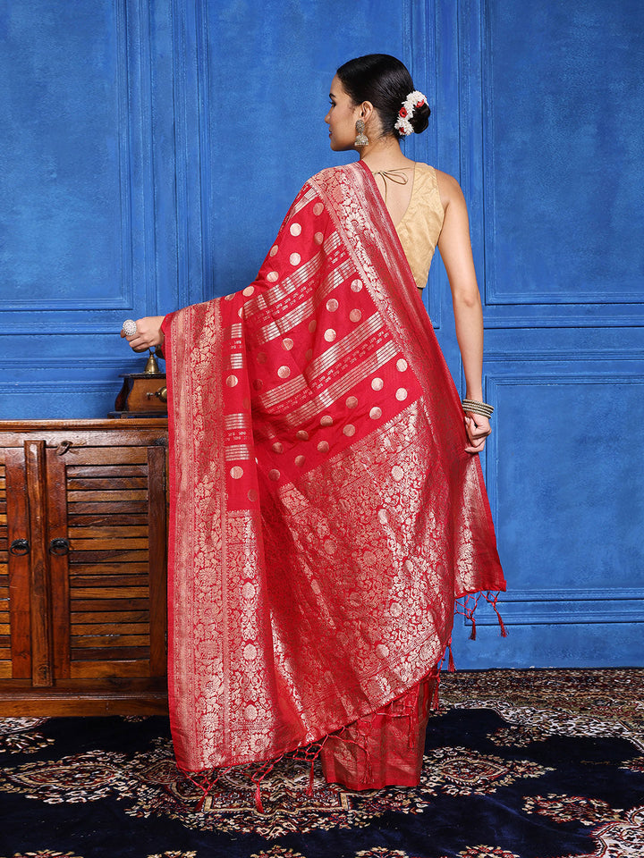 Zaari Jaal Crepe Saree