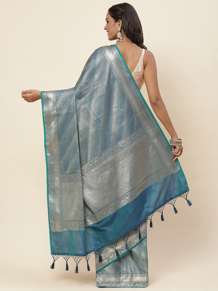 Zari Jaal Woven Banarsi Saree