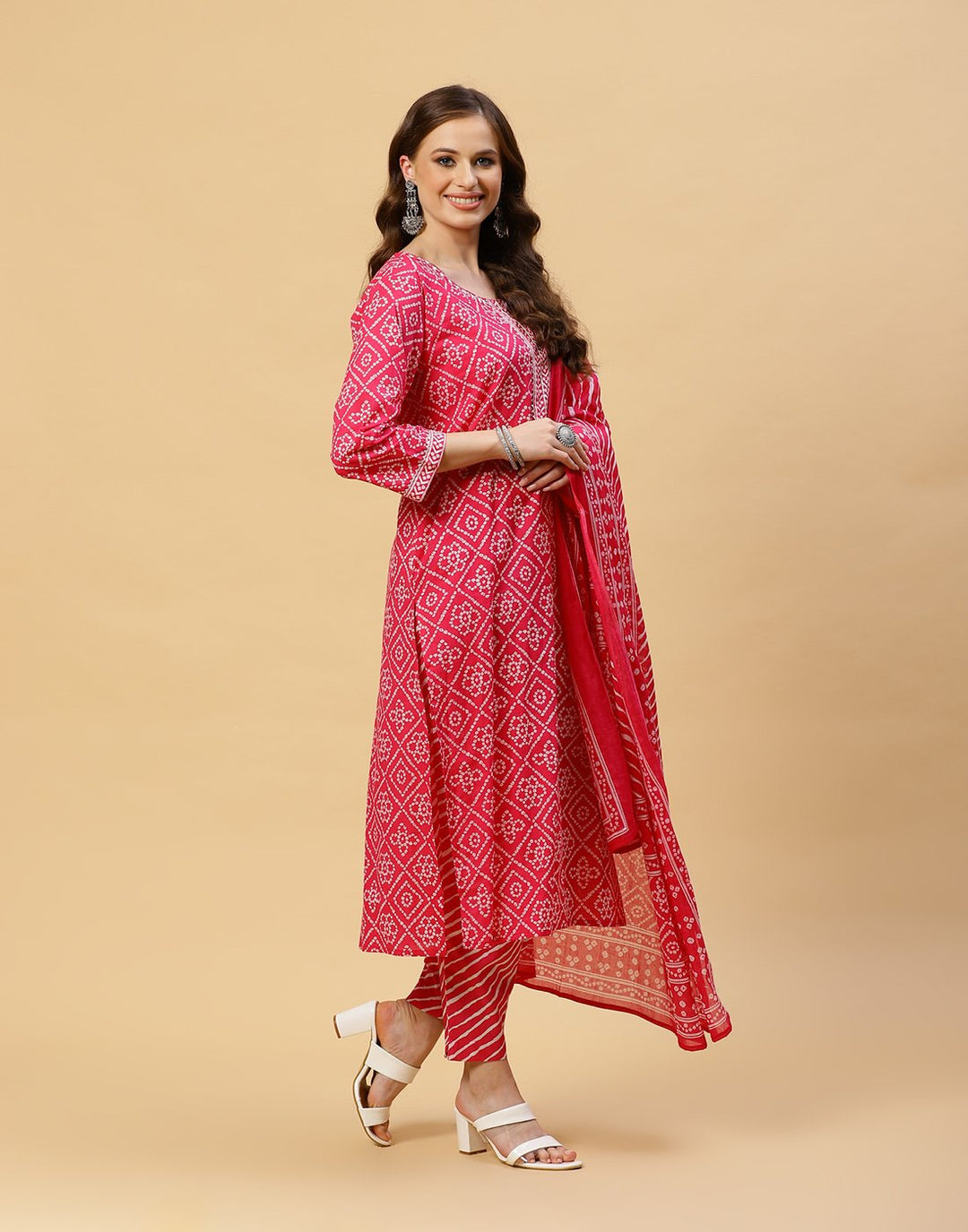 Printed Cotton Salwar Kameez Stitched Suit With Dupatta